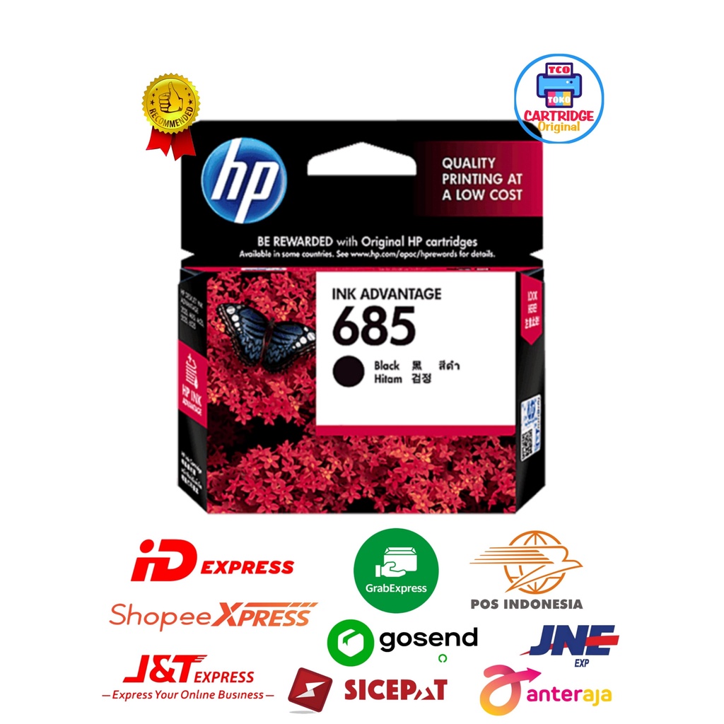 Jual Tinta Hp Black Original Ink Shopee Indonesia