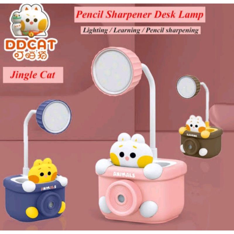 

lampu belajar anak 3 in 1 lampu tempat pensil dan serutan pensil