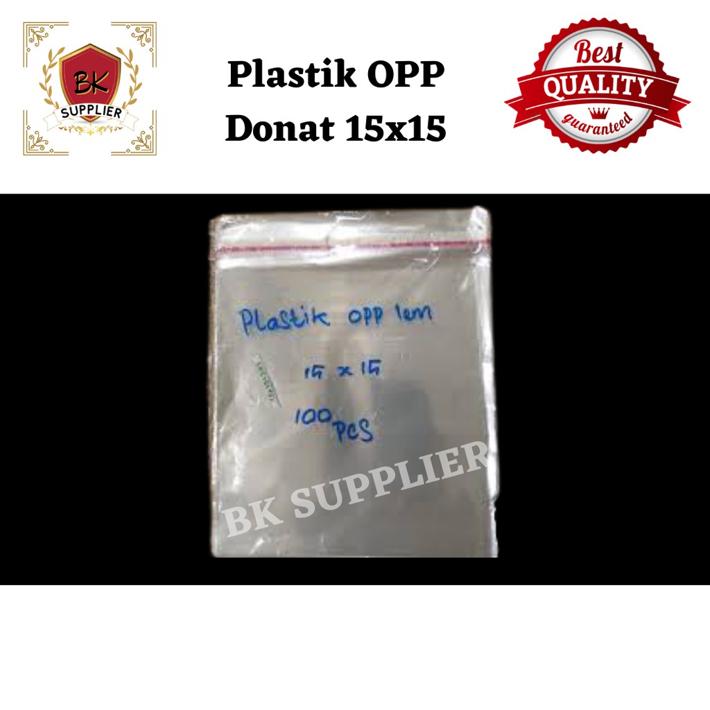 Plastik OPP Donat 15x15cm 100pcs / Plastik Opp / Plastik Donat / Plastik Roti