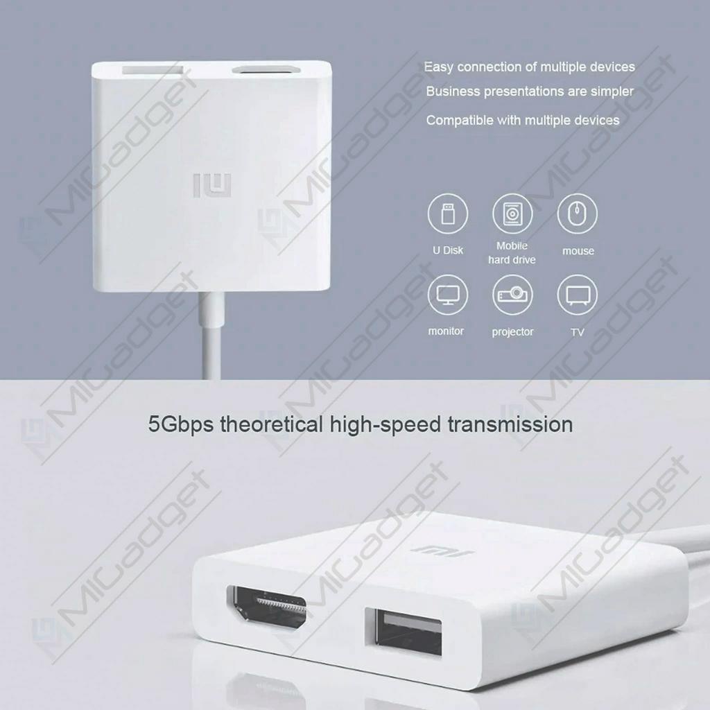 Xiaomi Adaptor USB-C ke HDMI Converter Multifungsi