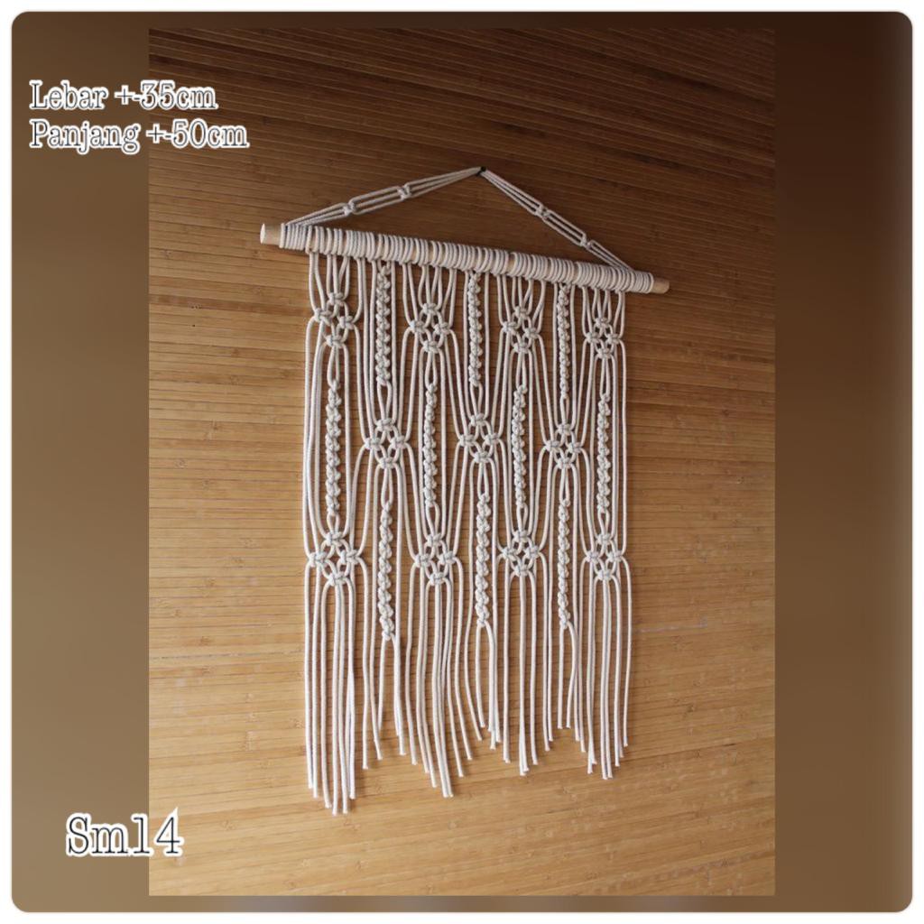 hiasan dinding macrame design SM14