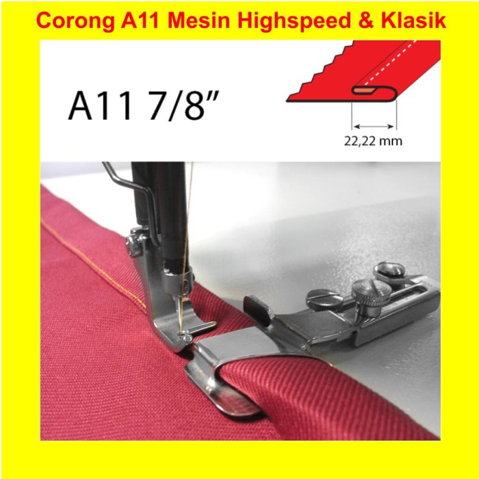 Corong A11 Heming / Kelim / Lipat Kain (GS) GRADE A Mesin Jahit LEEN