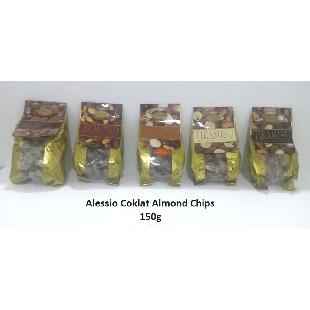 Jual Coklat Alessio Almond Chips 150g Shopee Indonesia 1404