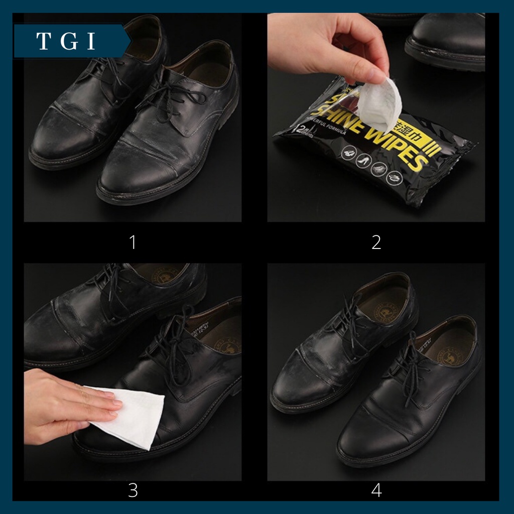 TGI - TISSUE SEPATU SHOES WIPES PEMBERSIH WIPES ISI 12 LEMBAR