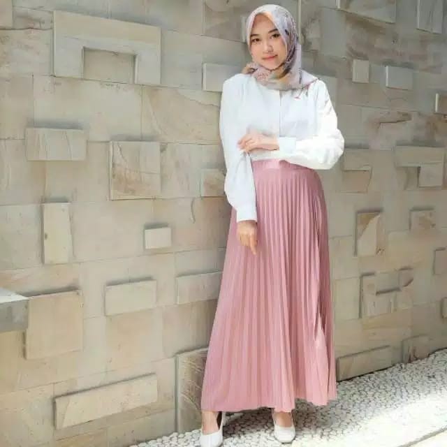 Jual Rok Plisket Murah Warna Komplit Rok Plisket Jumbo Bawahan Wanita Jumbo Cod Rok 2887