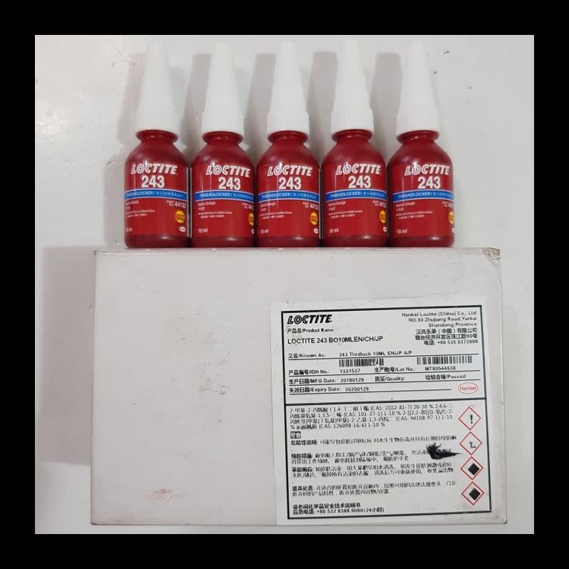 Ready Loctite 243 / Lem Baut Loctite 243 / Cairan Pelumas Baut 243 (10Ml)