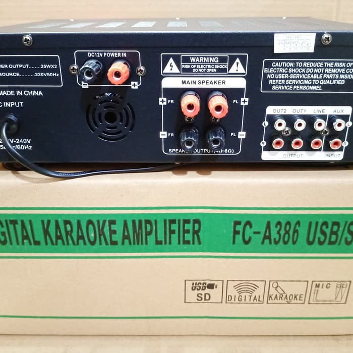 ampli bluetooth firstclass fc a386 amplifier mixer fca386 power karaoke