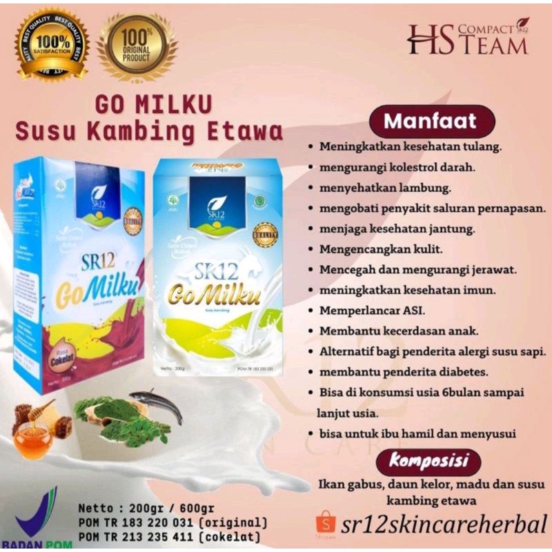 

GO MILKU SUSU KAMBING ETAWA SR12