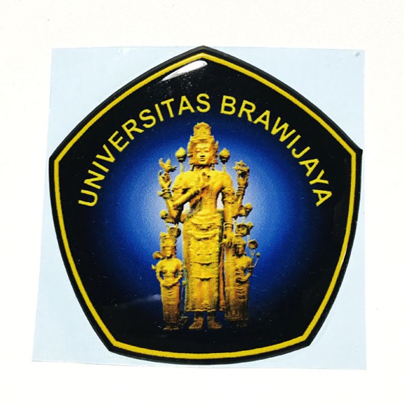 Stiker Emblem UNIVERSITAS BRAWIJAYA Timbul Lentur 3D
