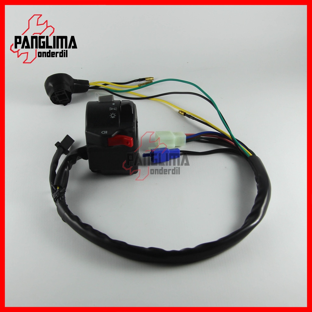 Handel Switch Kiri-Left Yamaha Vixion Lama-Old 2007-2008-2009-2010-2011 Handle-Hendle-Hendel-Holder Saklar Lampu Depan Dim-Sen-Sein-Klakson