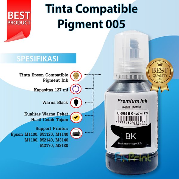 Tinta Compatible C13T03Q100 Pigment 005 Epson M1100 M1120 M1140 M1180