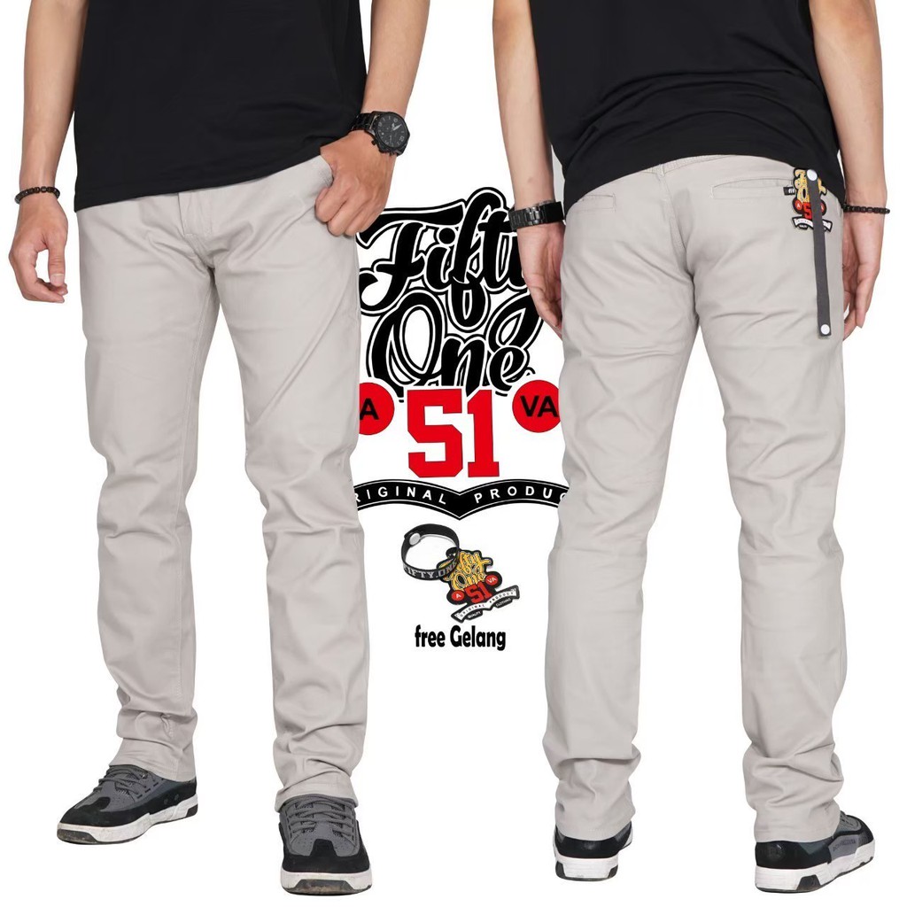 [ COD ] ORIGINAL CELANA CHINO-CHINOS PANJANG PRIA SLIM FIT STRETCH CASUAL-erigo chino pants