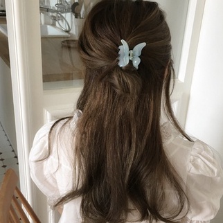 FAIRY BUTTERFLY TRANSPARAN KOREAN HAIR CLAW JAW CLIPS MINI SMALL JEPIT JEPITAN BADAI JEDAI KLIP RAMBUT KUPU-KUPU KUPU KUPU KECIL KOREA WANITA WOMEN THICK HAIR ACCESSORIES CLUTCHER CLIP ACRYLIC SOLID COLOR MEDIUM FROSTED HAIRCLIP ANAK