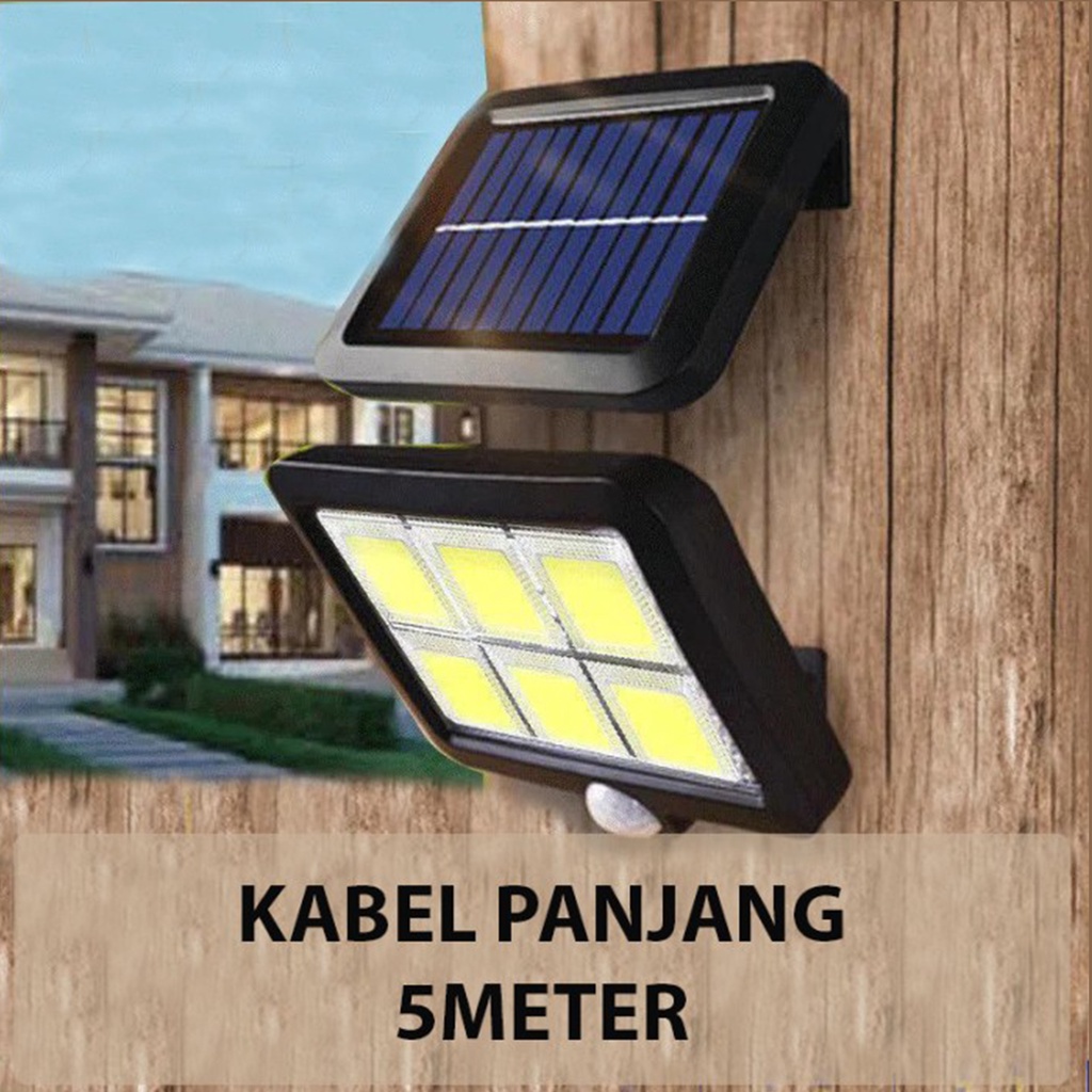 TERLARIS LAMPU TENAGA SURYA LED /LAMPU TEMBAK TENAGA MATAHARI - LAMPU SOROT SOLAR CELL COB