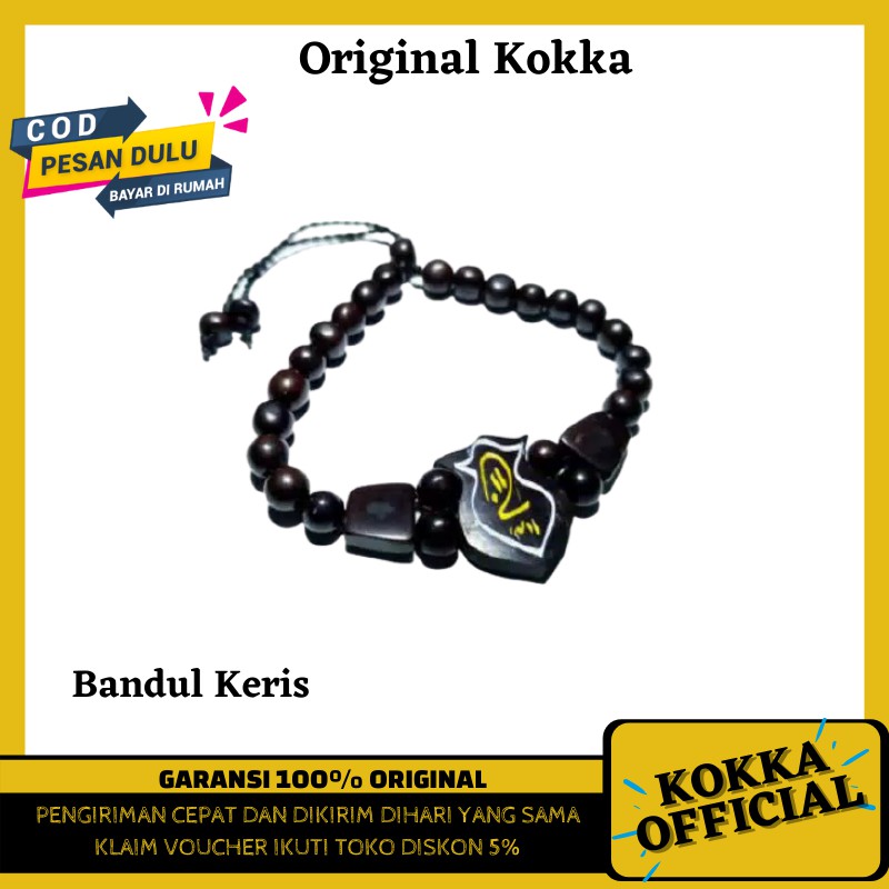 Gelang Kaukah Motif Terompah Asli Kayu Kaokah Kauka Kaoka Koka Kokkah by Kokka Official