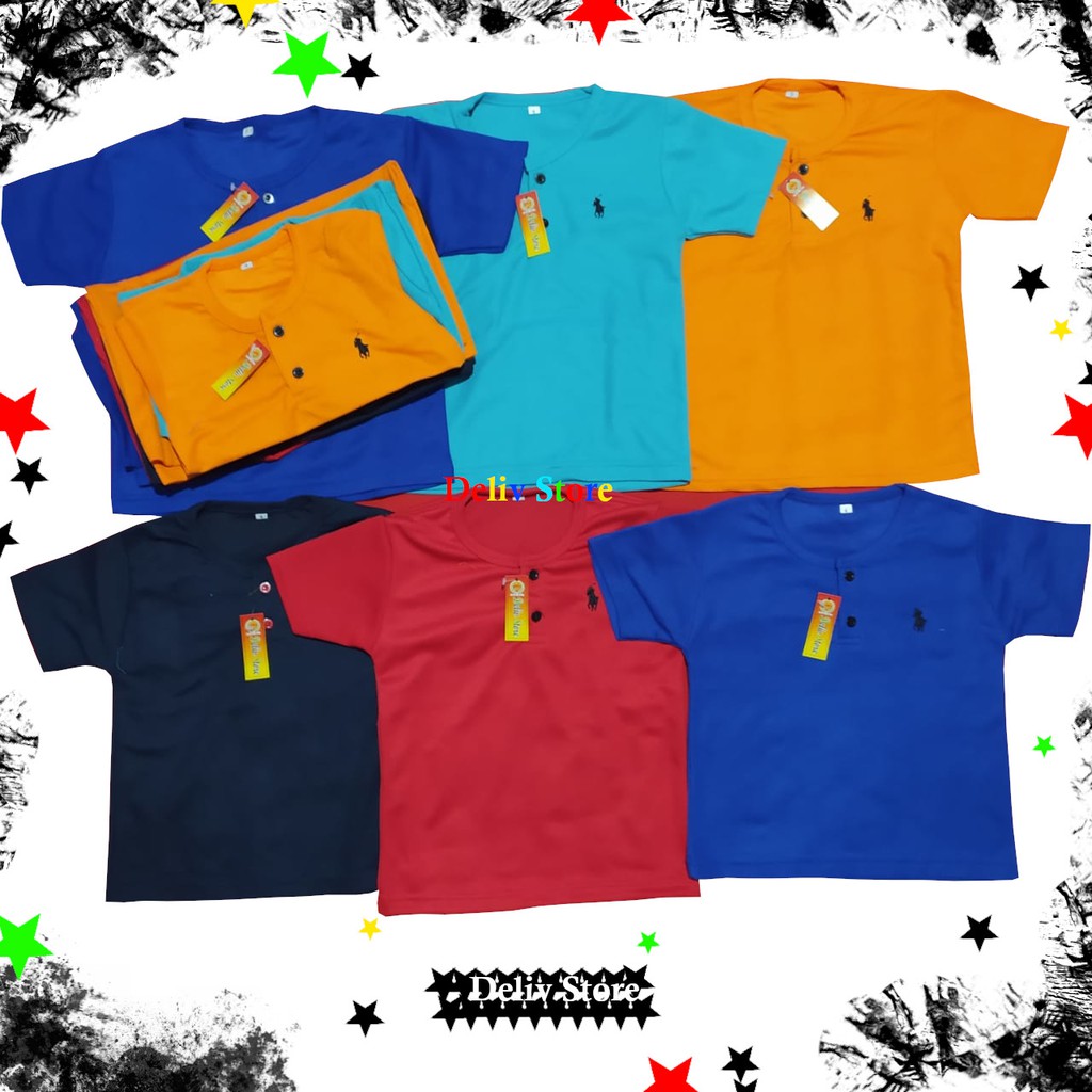 Baju Polo Anak-Grosir Lusinan-Unisex-Size 456-Konveksi-Partai-Murah