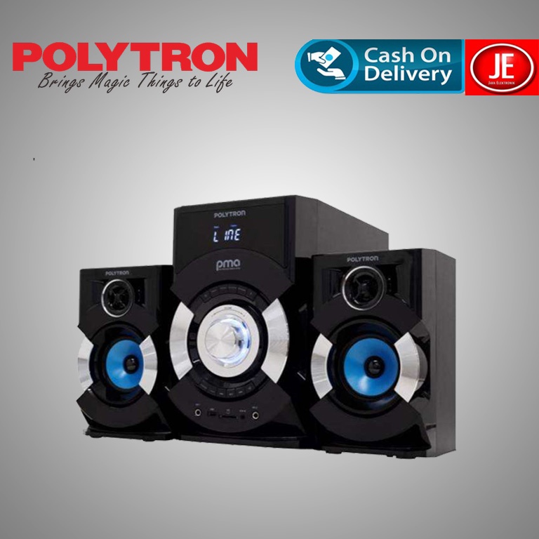 POLYTRON Speaker Bluetooth PMA 9507 Speaker Multimedia Polytron PMA9507 Karaoke USB FM Aux-0