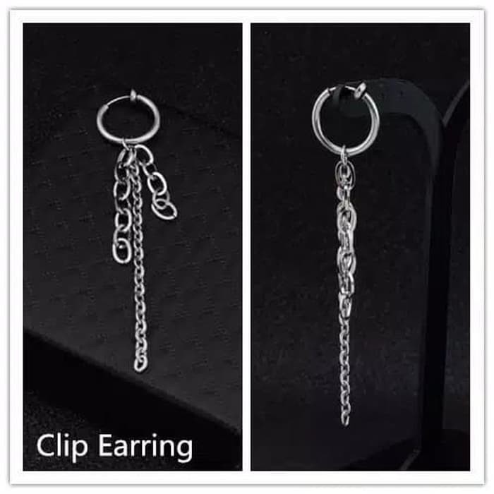 EE0433 - Anting JEPIT Tanpa Tindik Pria Wanita Kpop Korea BTS EXO NCT