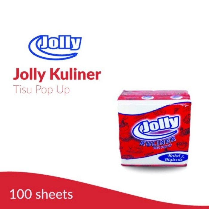 TISSUE JOLLY POP UP TISU KULINER isi 10 PCS x 90Gram