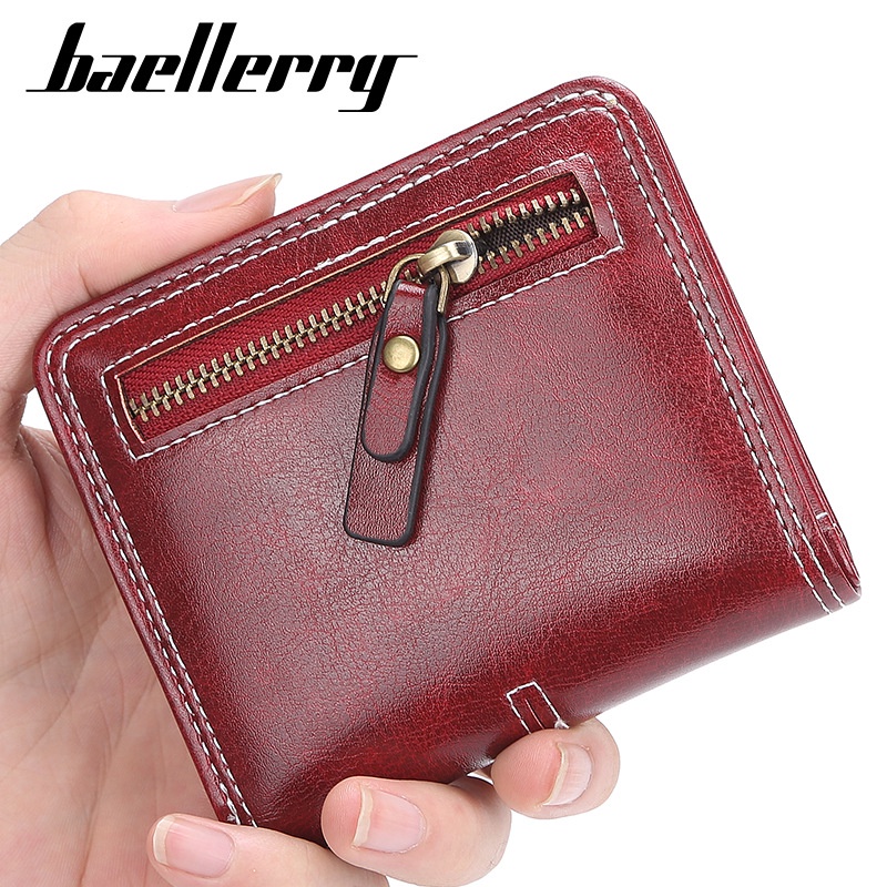 DOMPET LIPAT WANITA KECIL BAELLERRY ORIGINAL SIMPLE PENDEK SUBICA KOREA IMPORT MINI KARTU UANG RESLETING KOIN TIPIS REMAJA CEWEK KEKINIAN MURAH BRANDED PREMIUM BATAM ORI