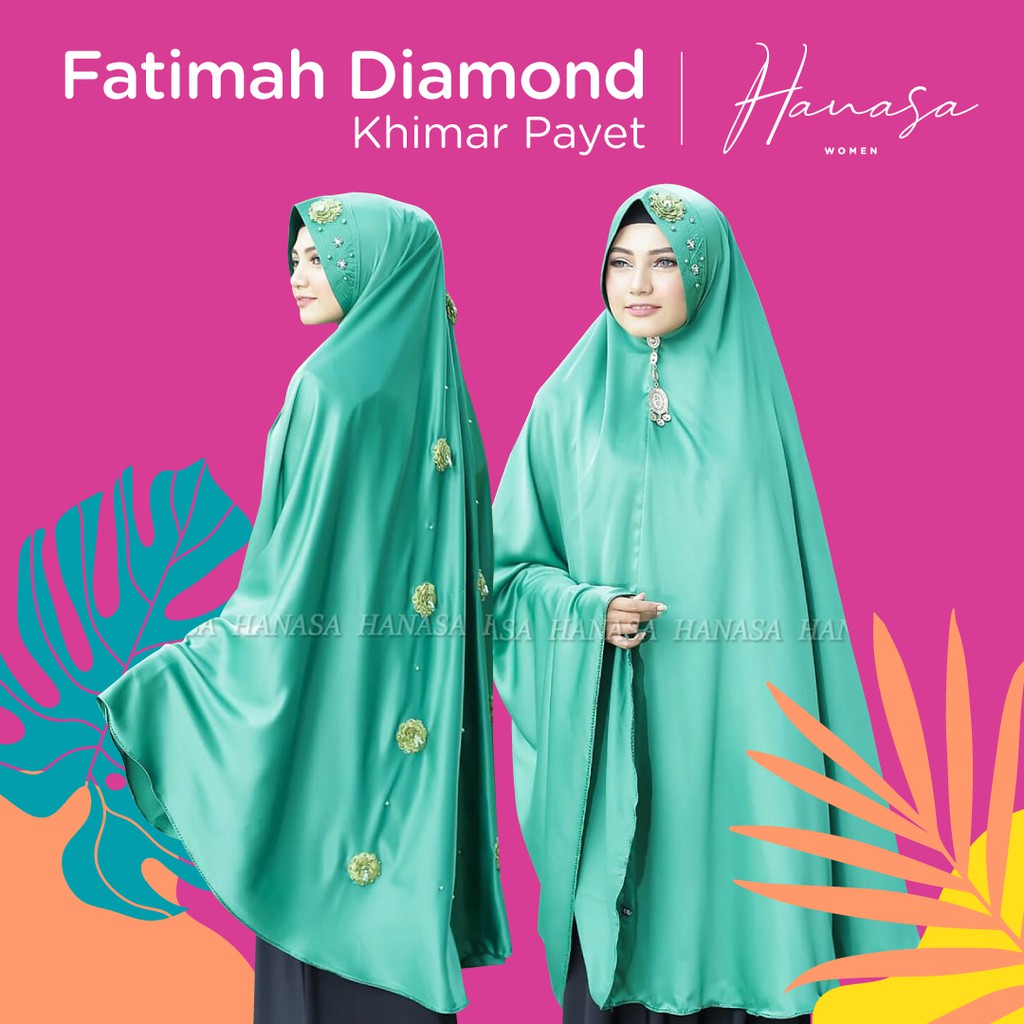 KHIMAR FATIMAH DIAMOND. KHIMAR PAYET. HIJAB PAYET. KHIMAR HANASA ORIGINAL