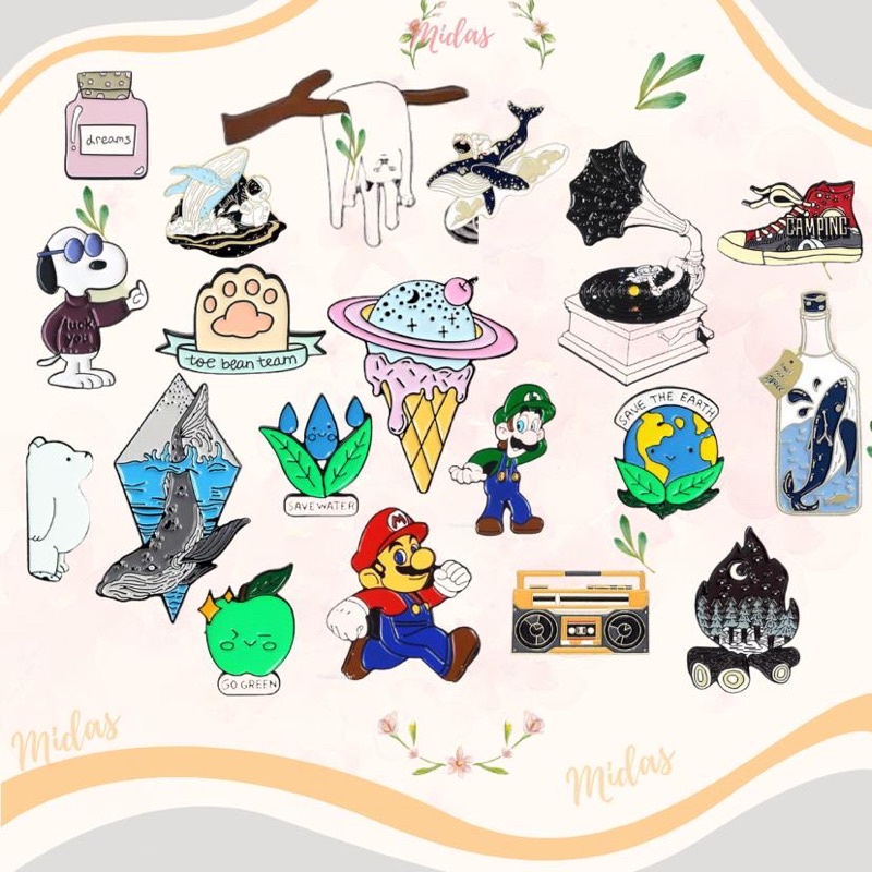 07.07 BIG SALE !! PIN BADGE CHARACTER