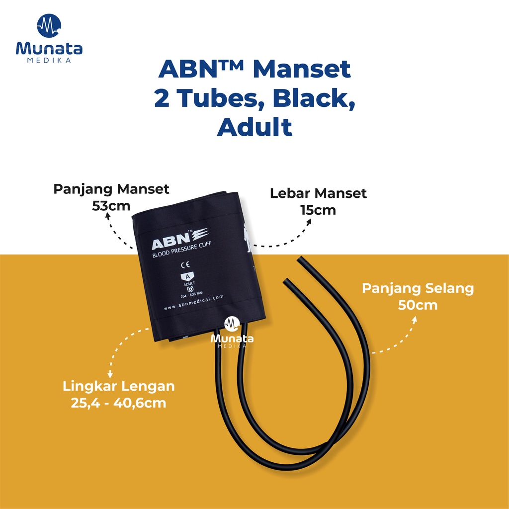 Manset Tensimeter ABN Infant Child Adult Large Warna Warni