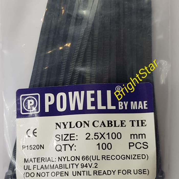 Cable Tie / Kabel Tis / Pengikat Kabel 2.5x100mm Hitam