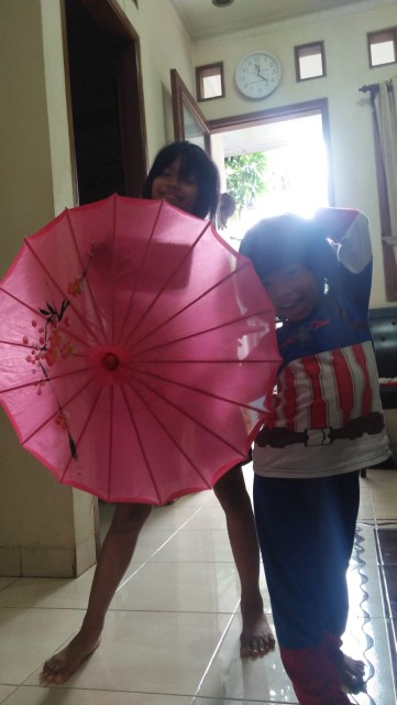 Payung Dekorasi / Payung Hias / Payung Tari Kecil Bahan Kain Diameter 58cm