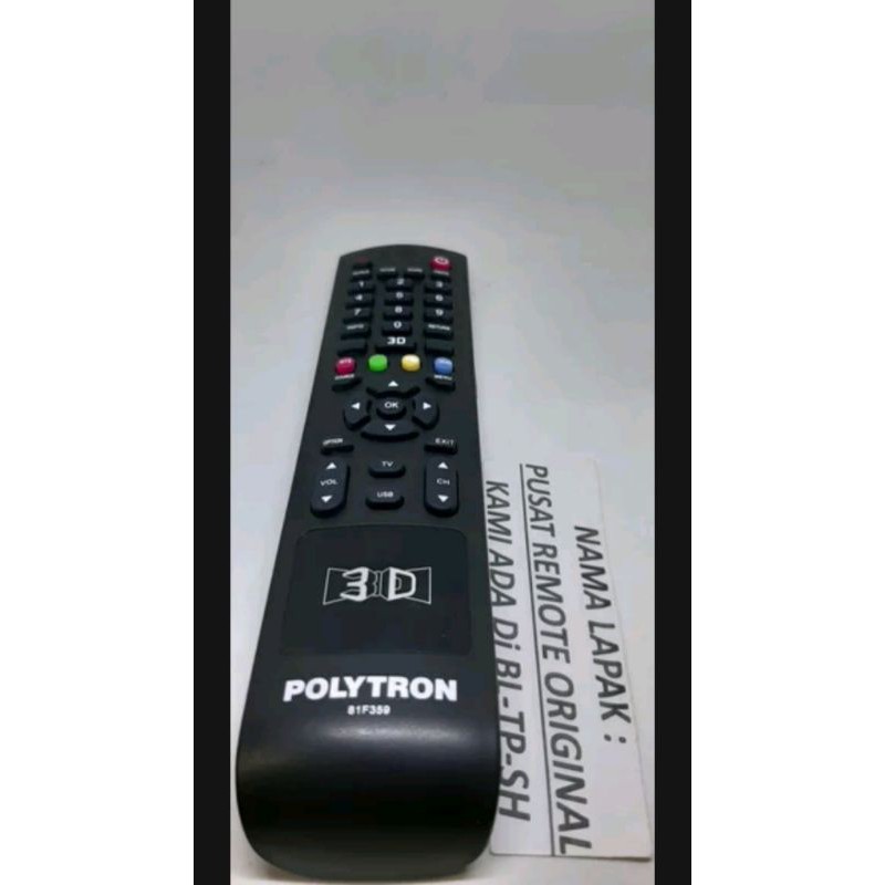 REMOTE REMOT TV POLYTRON 3D ORIGINAL ASLI 81F359