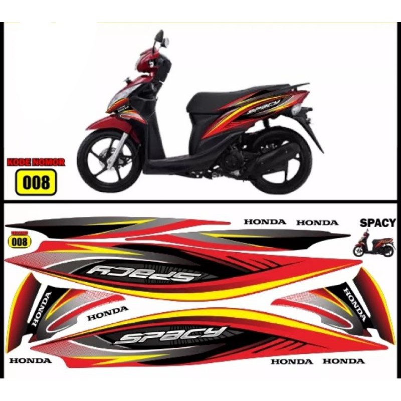 decal spacy / striping spacy / variasi honda spacy / spacy racing