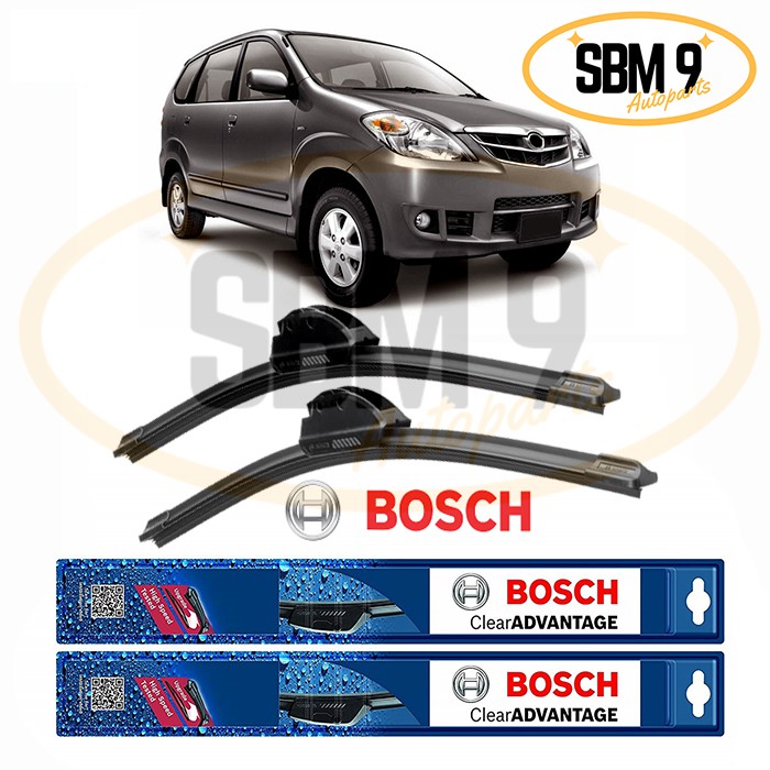 Wiper Mobil Toyota Avanza 2008 Frameless Bosch Sepasang (2pcs)
