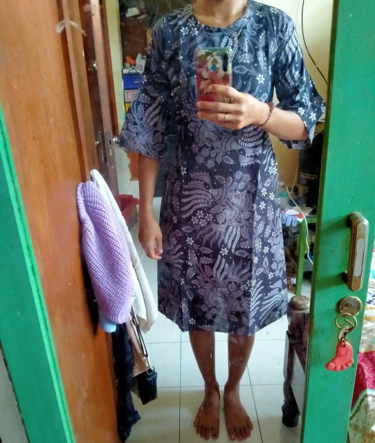 Batik Couple Keluarga Terkomplit Termurah Batik Manggar Abu // Couple Batik Ada Anak Bisa Pisah