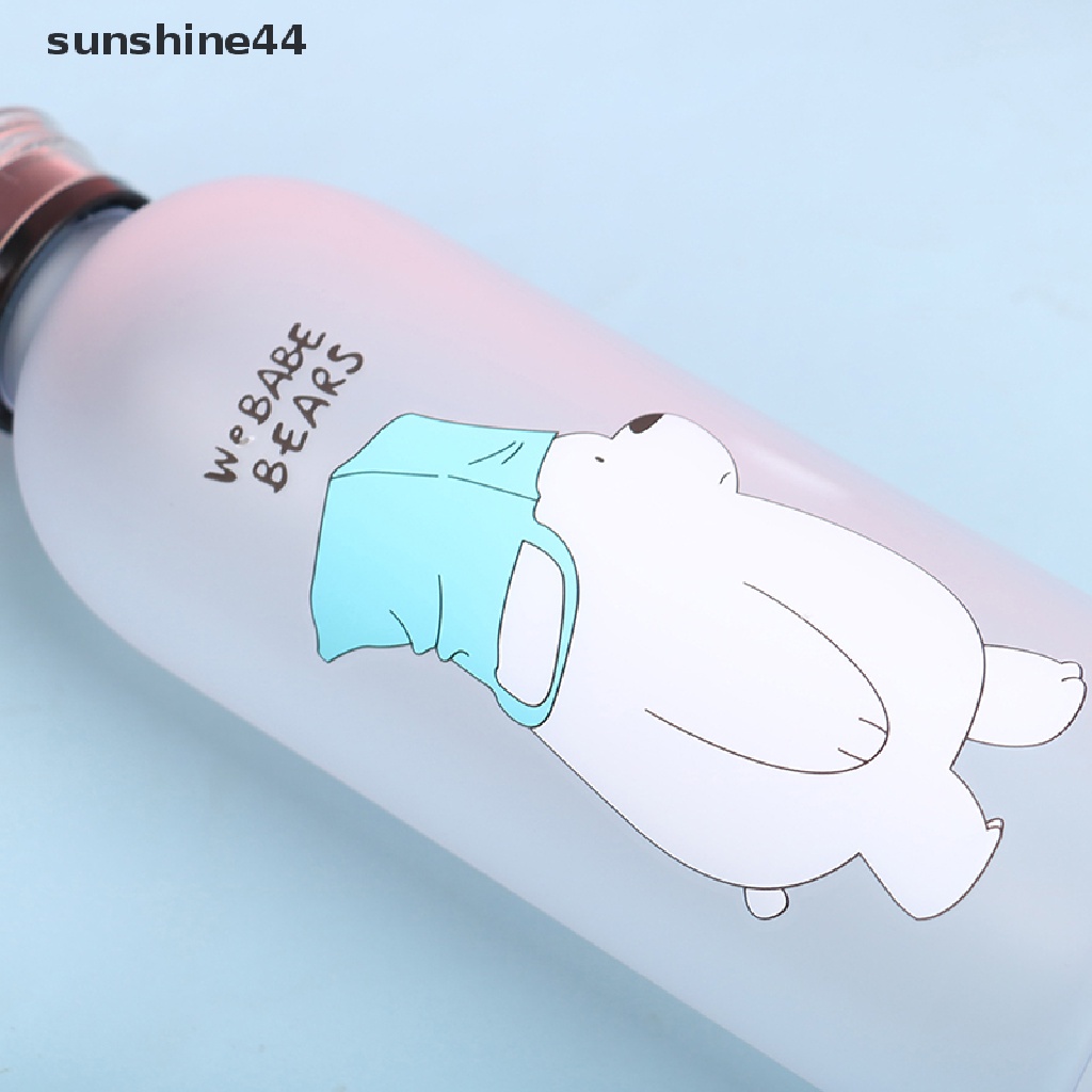 Sunshine Botol Minum 1000ml Anti Bocor Motif Panda Dengan Sedotan