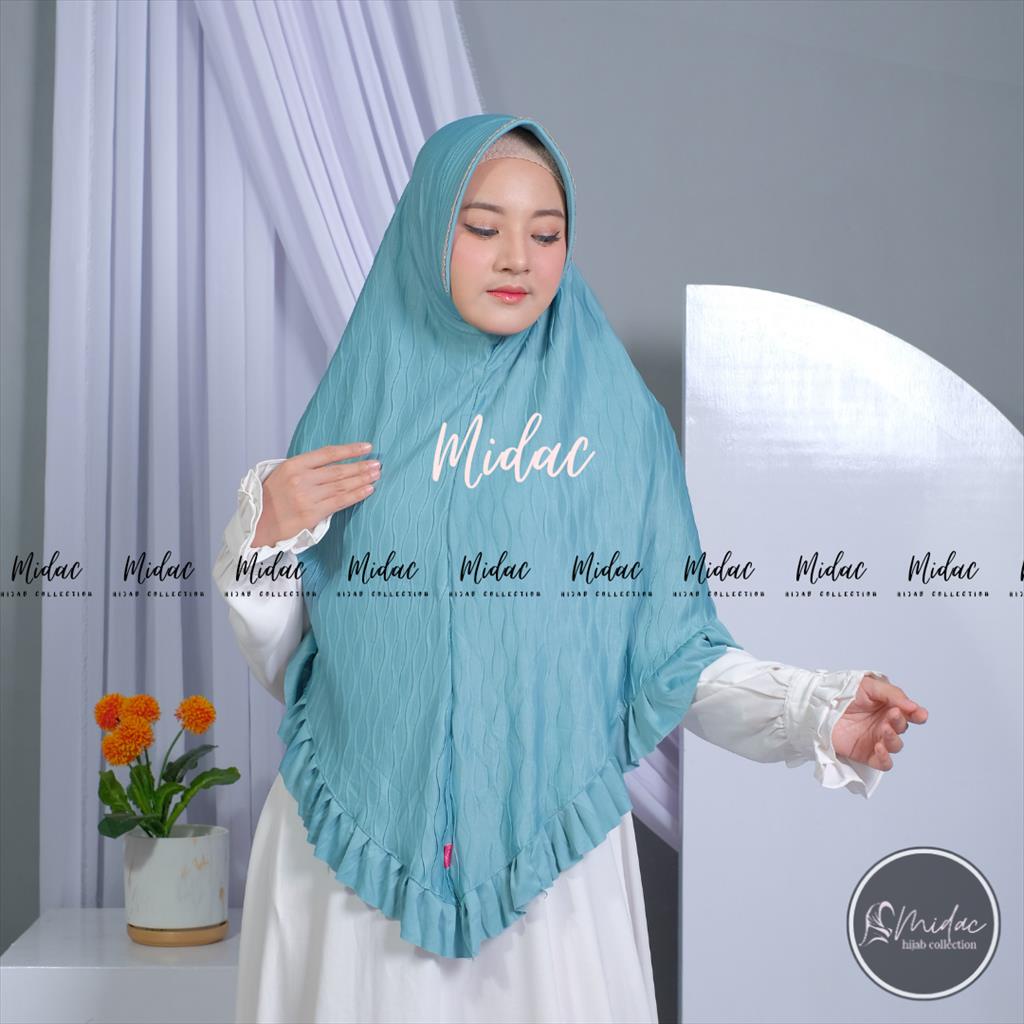 Hijab Jumbo Syari Ayasha Merica Plisket Gelombang by Al-Qhintar