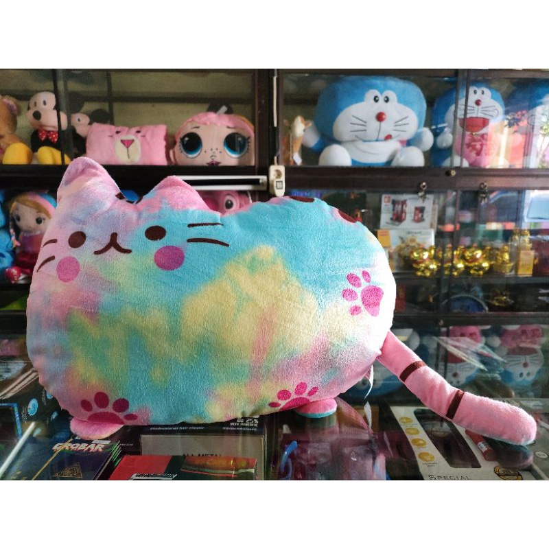 Boneka Bantal Kucing Cat Pusheen - Rainbow