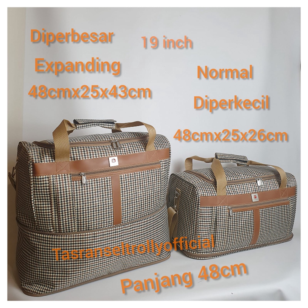 Tas Pakaian Travel Bag Polo Interclub 48x25x26 up 43cm 100%original