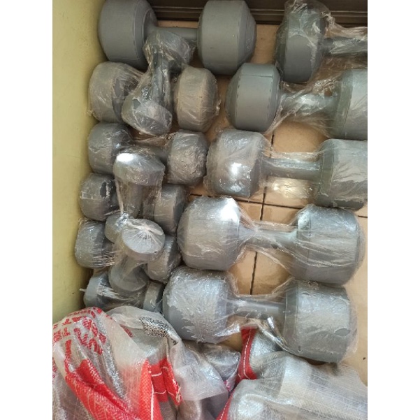 barbel dumbel plastik 6kg
