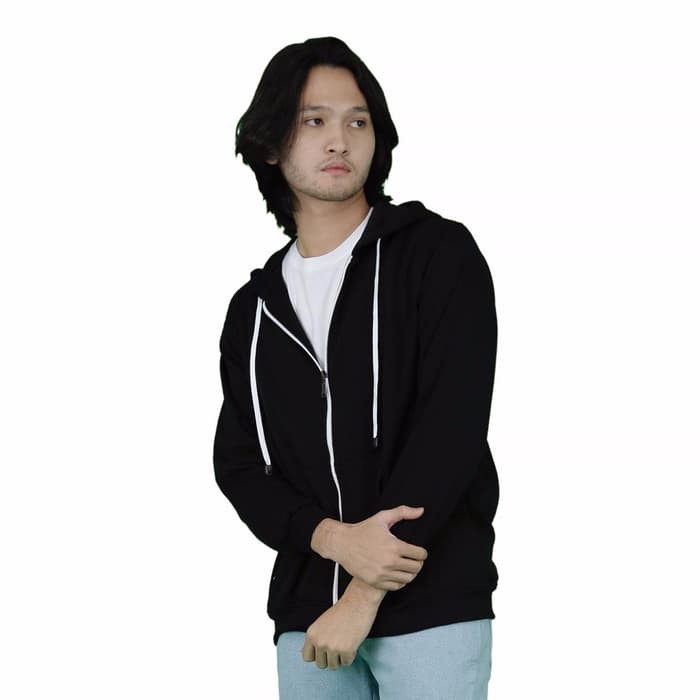 Jaket Sweater Polos Hoodie Zipper Jaket Pria Hoodie Premium