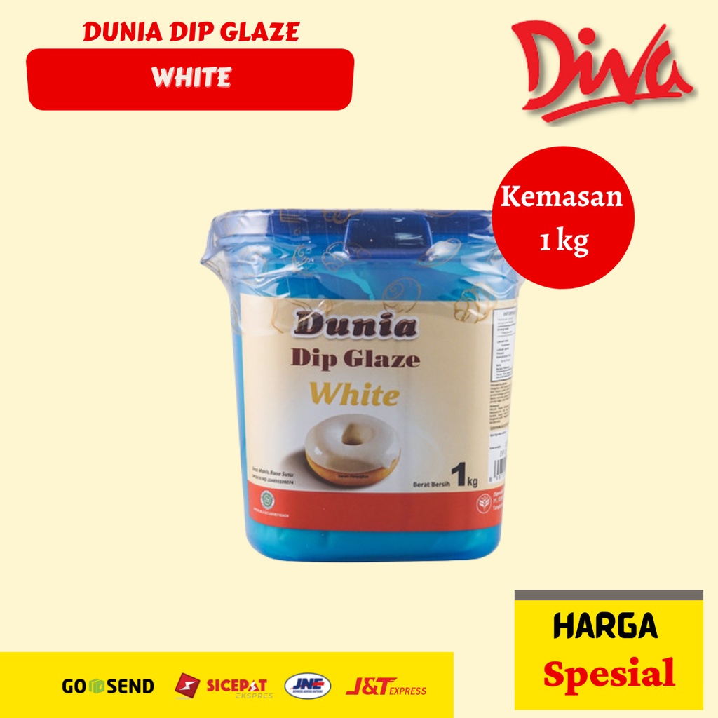 

[1kg] Dunia Dip Glaze White / Glaze Donat Putih