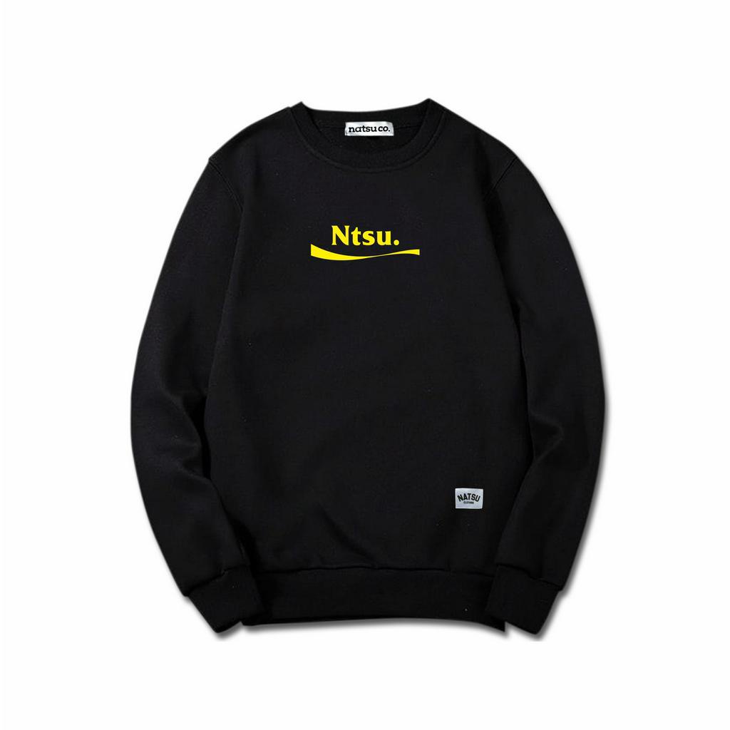 Sweater Crewnect Pria dan Wanita Natsu Co. - Ntsu. Kuning