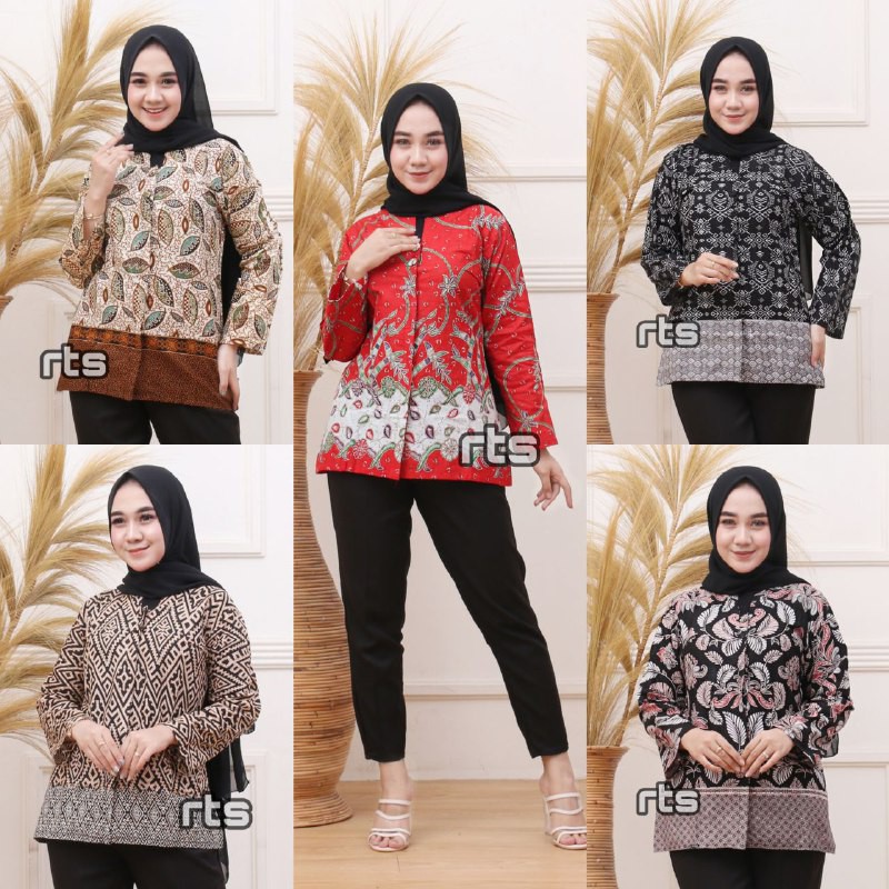 16 MOTIF TERBARU ATASAN BATIK SERAGAM KANTOR SOGAN 1