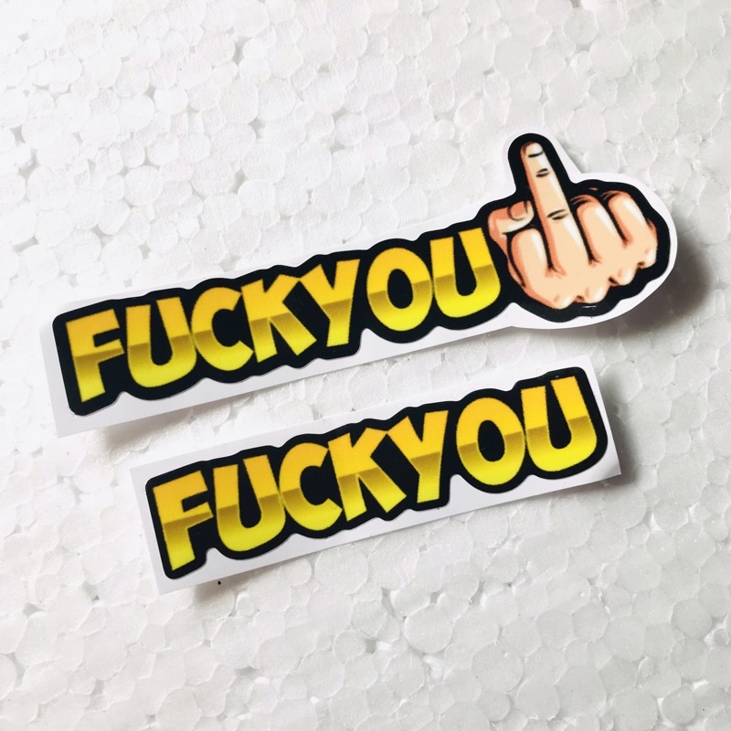 

Sticker Fuckyou Orajet Cutting Laminasi Glossy