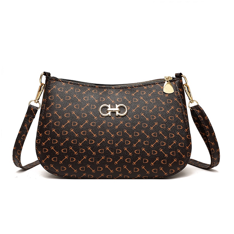 TAS SELEMPANG WANITA SLING BAG KOREA IMPORT KULIT COKLAT NOTRE TA409B7 PREMIUM KEKINIAN BATAM CEWEK MURAH
