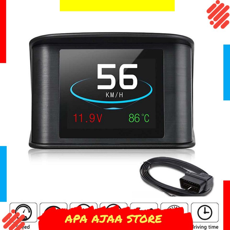 Termurah ! Display HUD Mobil OBD2 On-board Computer Speedometer - P10