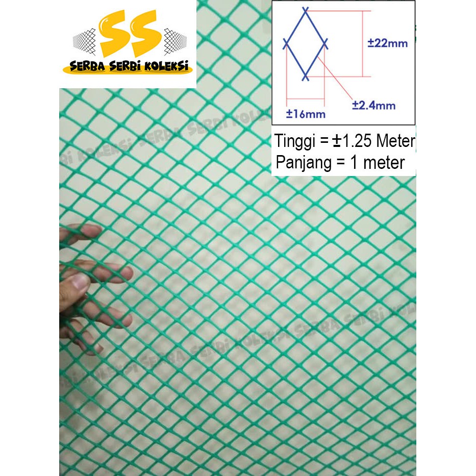 Kawat Jaring Plastik HDPE bentuk diamond