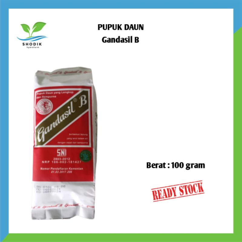 Jual Pupuk Gandasil B Kemasan 100 Gram | Shopee Indonesia