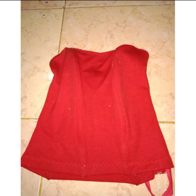 Preloved bustier maroon
