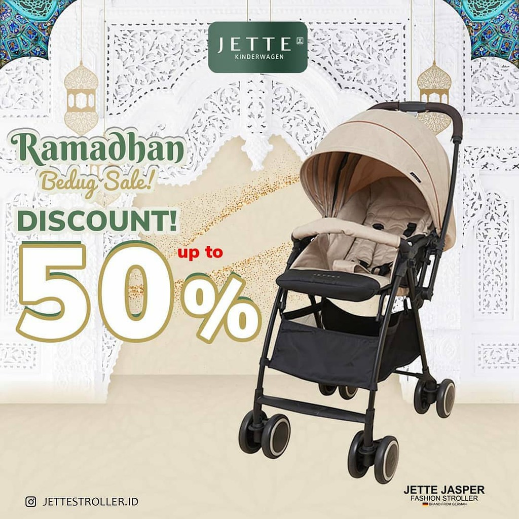 Jette Jasper Stroller Khaki Kereta Dorong Bayi Stroller Jette