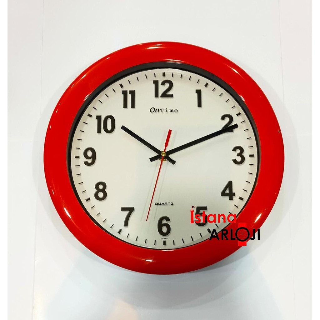 Jual Jam Dinding ONTIME 767 warna warni (bisa untuk jam promosi